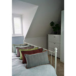 Load image into Gallery viewer, McAlister Textiles Herringbone Boutique Grey + Orange Cushion Cushions and Covers 
