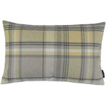 Load image into Gallery viewer, McAlister Textiles Heritage Yellow + Grey Tartan Cushion Cushions and Covers Cover Only 50cm x 30cm 
