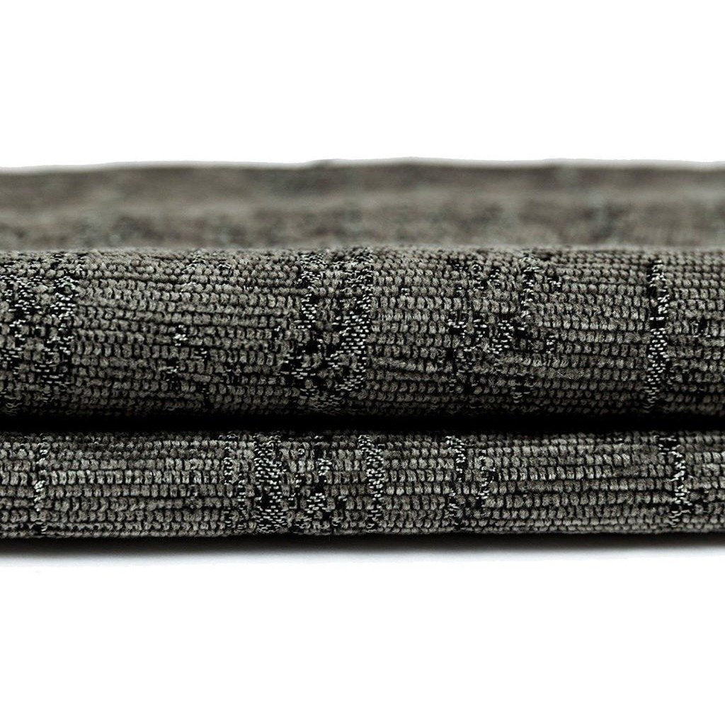 McAlister Textiles Textured Chenille Charcoal Grey Fabric Fabrics 