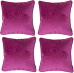 Load image into Gallery viewer, McAlister Textiles Matt Fuchsia Pink Velvet 43cm x 43cm Cushion Sets Cushions and Covers Cushion Covers Set of 4 
