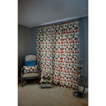 Load image into Gallery viewer, McAlister Textiles Vita Cotton Print Burnt Orange Curtains Tailored Curtains 

