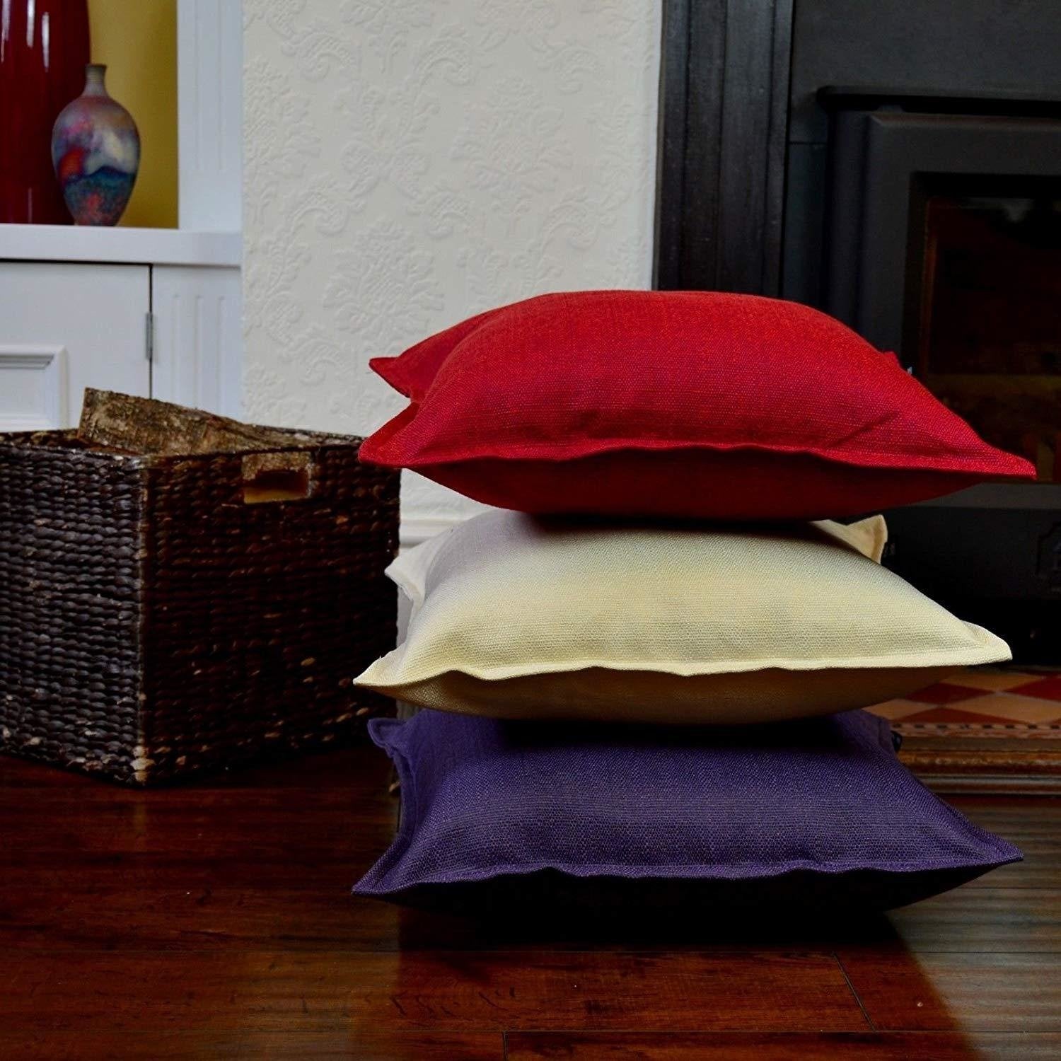McAlister Textiles Savannah Wine Red Cushion Cushions and Covers 