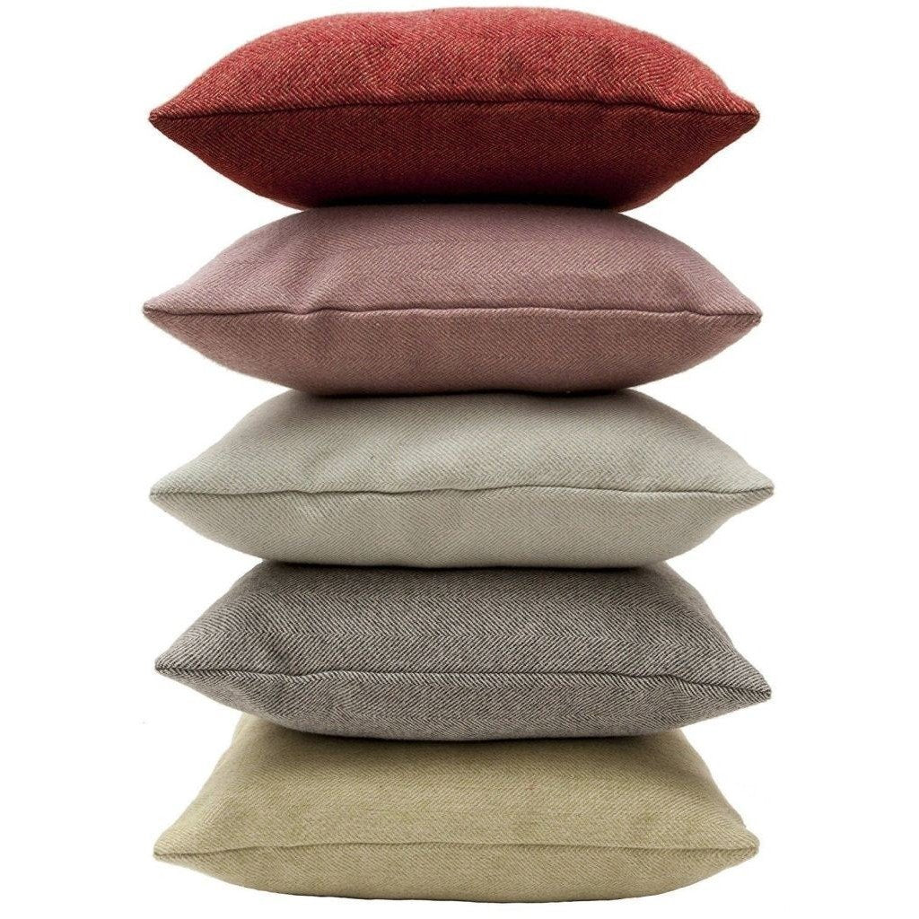 McAlister Textiles Herringbone Lilac Purple Cushion Cushions and Covers 