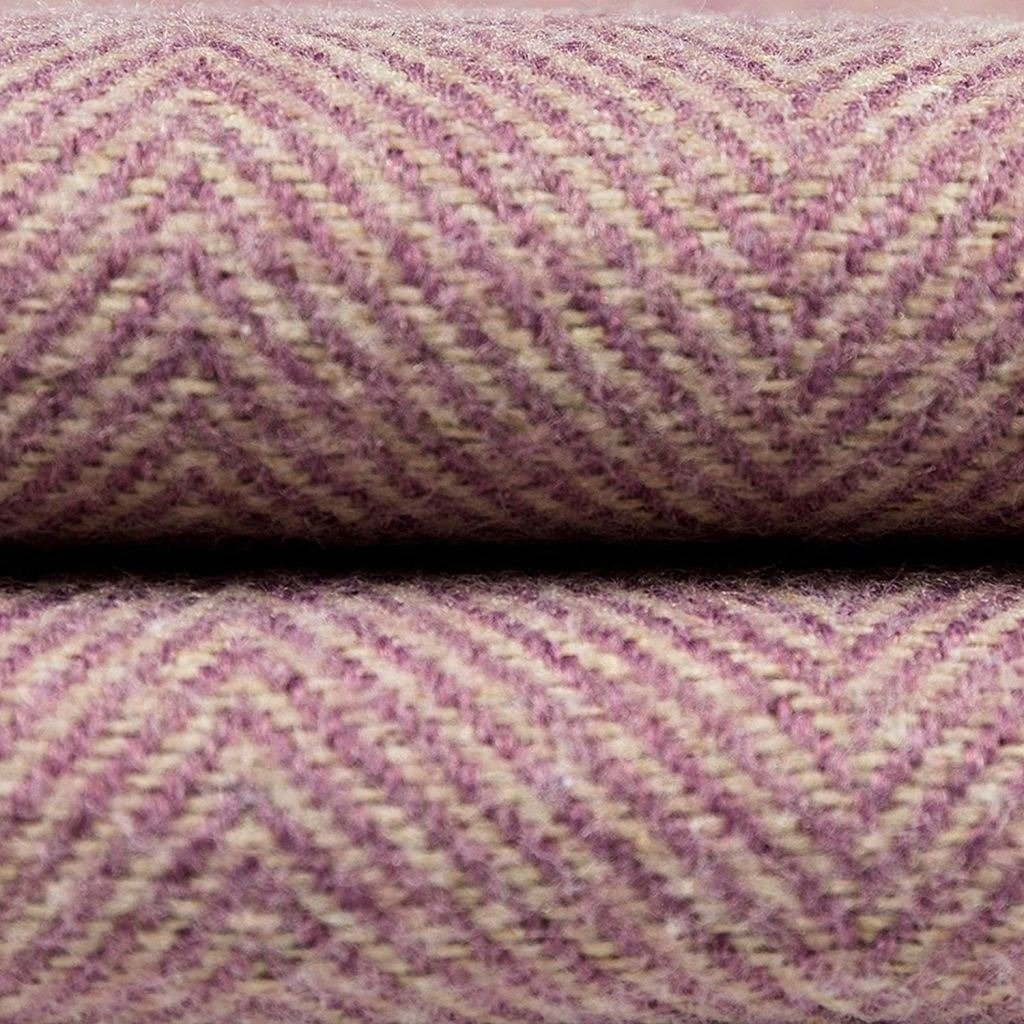 McAlister Textiles Herringbone Lilac Purple Fabric Fabrics 