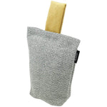Load image into Gallery viewer, McAlister Textiles Herringbone Boutique Grey + Yellow Door Stop Doorstops 
