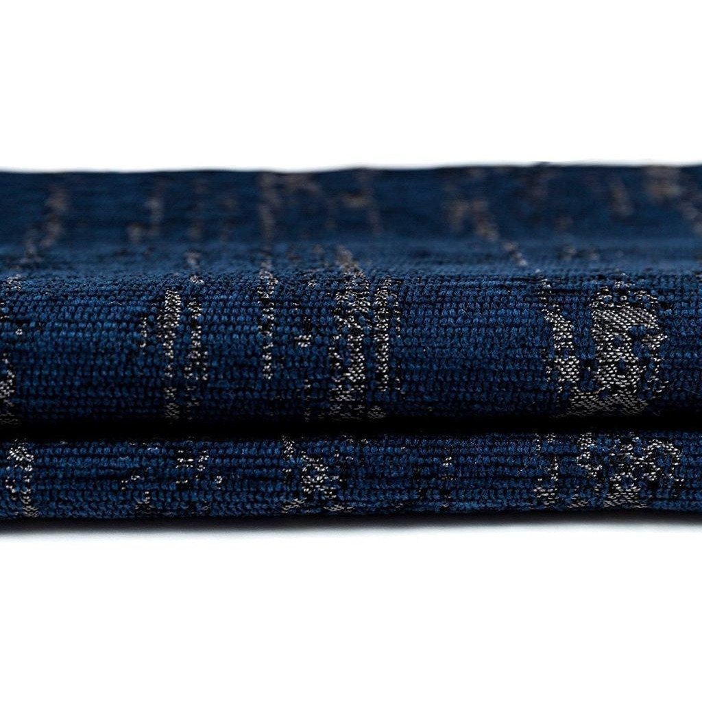 McAlister Textiles Textured Chenille Navy Blue Roman Blinds Roman Blinds 