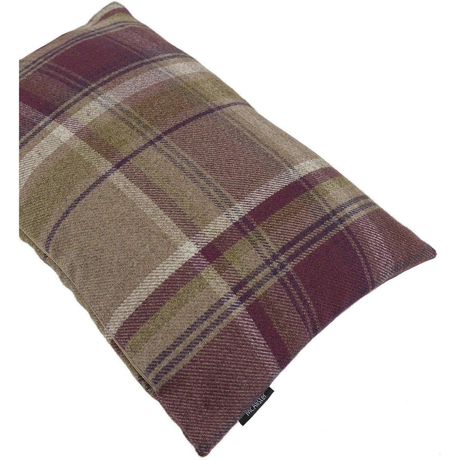 McAlister Textiles Heritage Purple + Green Tartan Cushion Cushions and Covers 