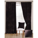 Load image into Gallery viewer, McAlister Textiles Aubergine Purple Crushed Velvet Curtains Tailored Curtains 116cm(w) x 182cm(d) (46&quot; x 72&quot;) 
