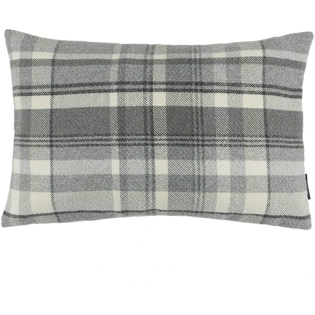McAlister Textiles Heritage Charcoal Grey Tartan Cushion Cushions and Covers Cover Only 50cm x 30cm 