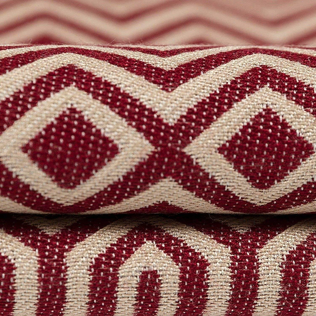 McAlister Textiles Colorado Geometric Red Cushion Cushions and Covers 