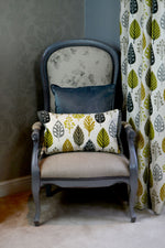 Load image into Gallery viewer, McAlister Textiles Magda Ochre Yellow and Grey FR Curtains Tailored Curtains
