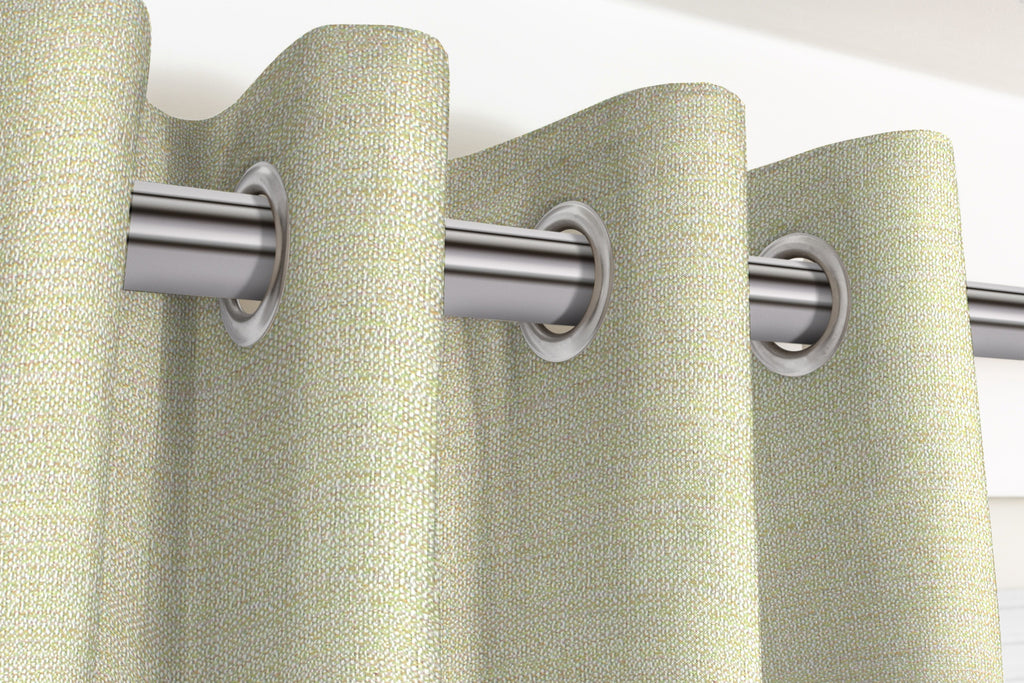 McAlister Textiles Hamleton Soft Green Textured Plain Curtains Tailored Curtains 