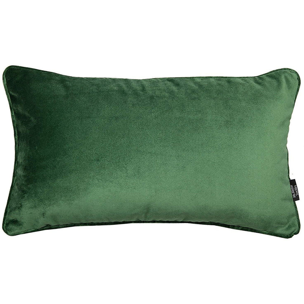 McAlister Textiles Matt Moss Green Velvet Cushion Cushions and Covers Cover Only 50cm x 30cm 