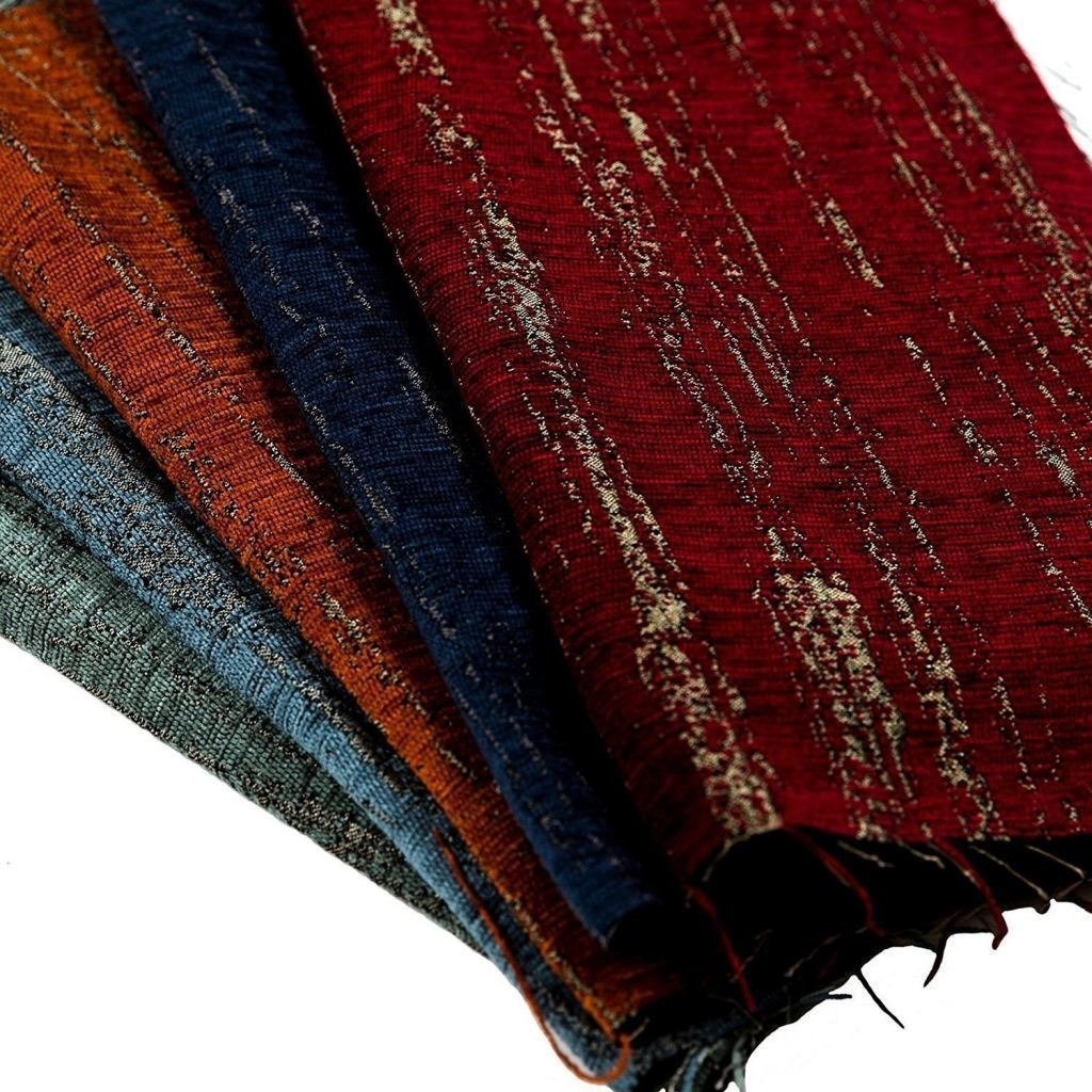 McAlister Textiles Textured Chenille Denim Blue Roman Blinds Roman Blinds 