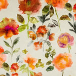 Load image into Gallery viewer, McAlister Textiles Renoir Floral Orange Velvet Fabric Fabrics 1 Metre 
