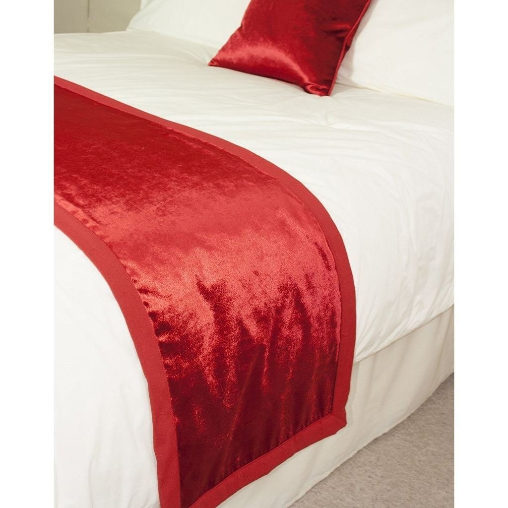 McAlister Textiles Wine Red Crushed Velvet Cushions Cushions and Covers