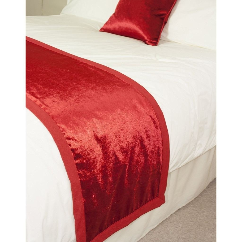 McAlister Textiles Wine Red Crushed Velvet Cushions Cushions and Covers 
