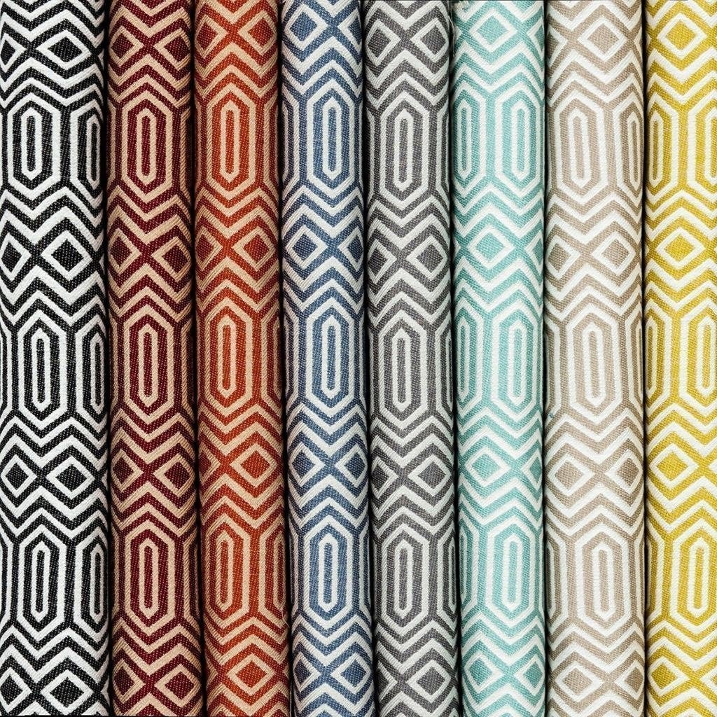 McAlister Textiles Colorado Geometric Black Curtains Tailored Curtains 