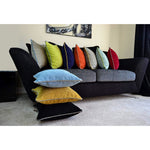 Load image into Gallery viewer, McAlister Textiles Alston Chenille Yellow + Grey Cushion Cushions and Covers 
