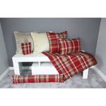 Load image into Gallery viewer, McAlister Textiles Heritage Red + White Tartan Cushion Cushions and Covers 
