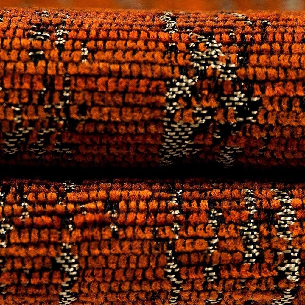 McAlister Textiles Textured Chenille Burnt Orange Cushion Cushions and Covers 