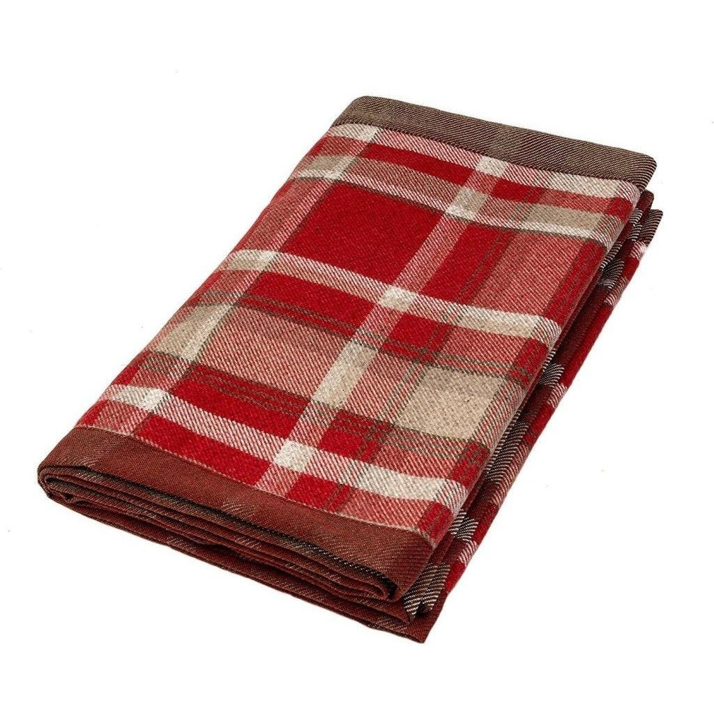 McAlister Textiles Heritage Red + White Tartan Table Runner Throws and Runners Table Runner (30cm x 200cm) 