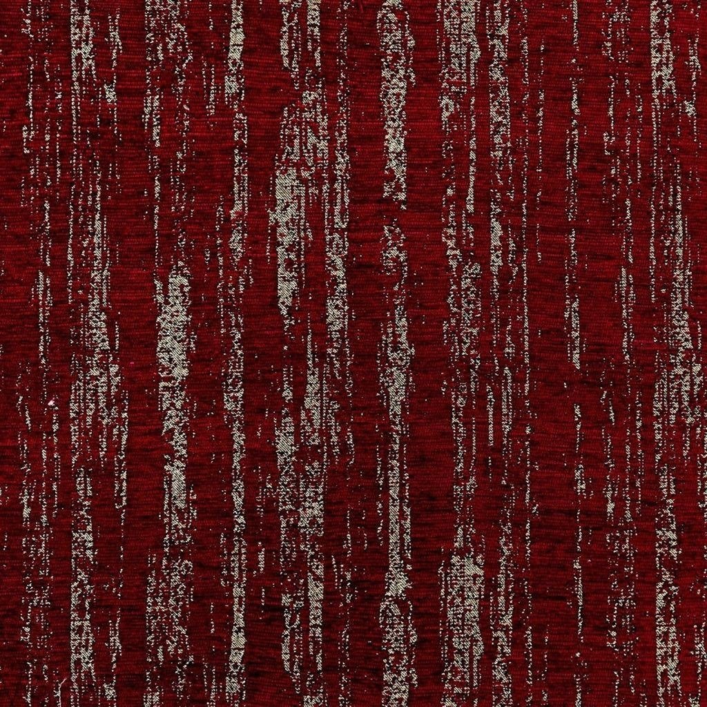 McAlister Textiles Textured Chenille Wine Red Fabric Fabrics 1/2 Metre 