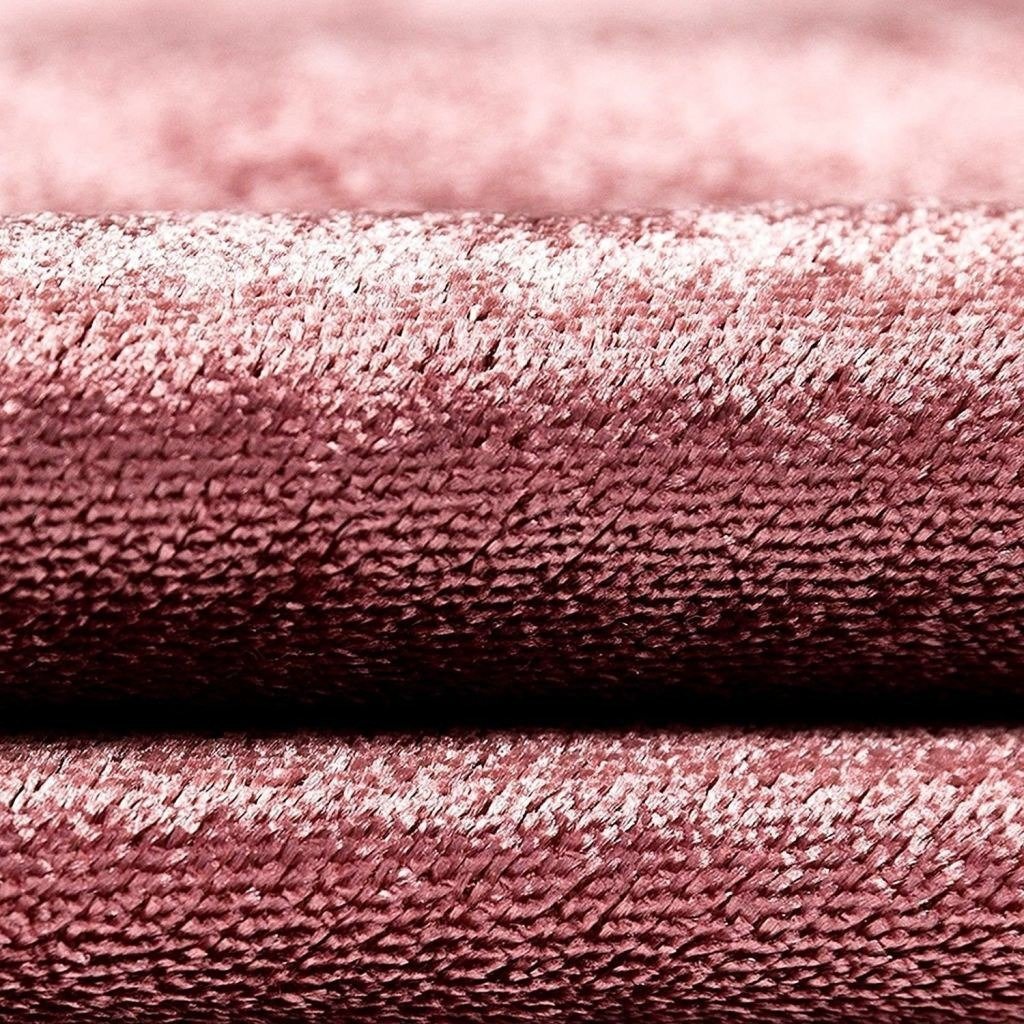 McAlister Textiles Rose Pink Crushed Velvet Curtains Tailored Curtains 