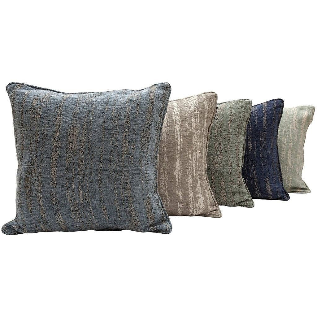 McAlister Textiles Textured Chenille Silver Grey Cushion Cushions and Covers 