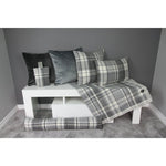Load image into Gallery viewer, McAlister Textiles Heritage Charcoal Grey Tartan Cushion Cushions and Covers 
