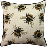 Load image into Gallery viewer, McAlister Textiles Bug&#39;s Life Bumble Bees Cushion Cushions and Covers Cover Only 

