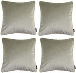 Load image into Gallery viewer, McAlister Textiles Matt Beige Mink Velvet 43cm x 43cm Cushion Sets Cushions and Covers Cushion Covers Set of 4 
