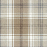 Load image into Gallery viewer, McAlister Textiles Angus Beige Cream Tartan Check Curtain Fabric Fabrics 1 Metre 
