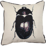 Load image into Gallery viewer, McAlister Textiles Bug&#39;s Life Black Beetle Cushion Cushions and Covers Cover Only 
