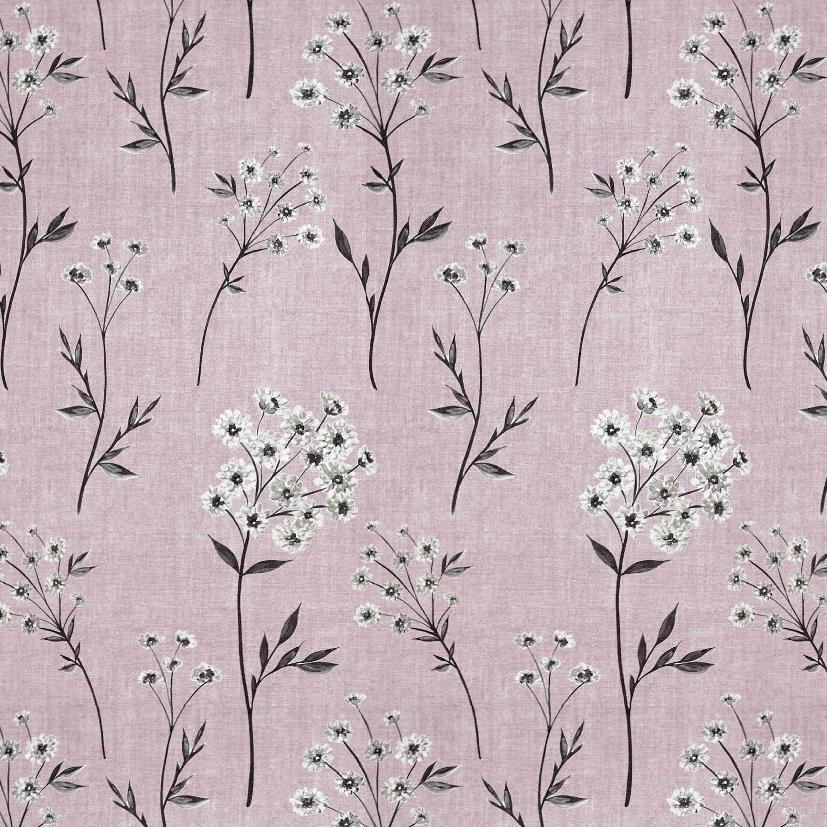 McAlister Textiles Meadow Blush Pink Floral FR Fabric Fabrics 1/2 Metre