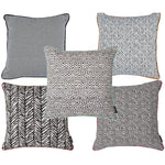 Load image into Gallery viewer, McAlister Textiles Aztec Geometric Black + White 43cm x 43cm Cushion Sets Cushions and Covers Set of 5 Cushion Covers 
