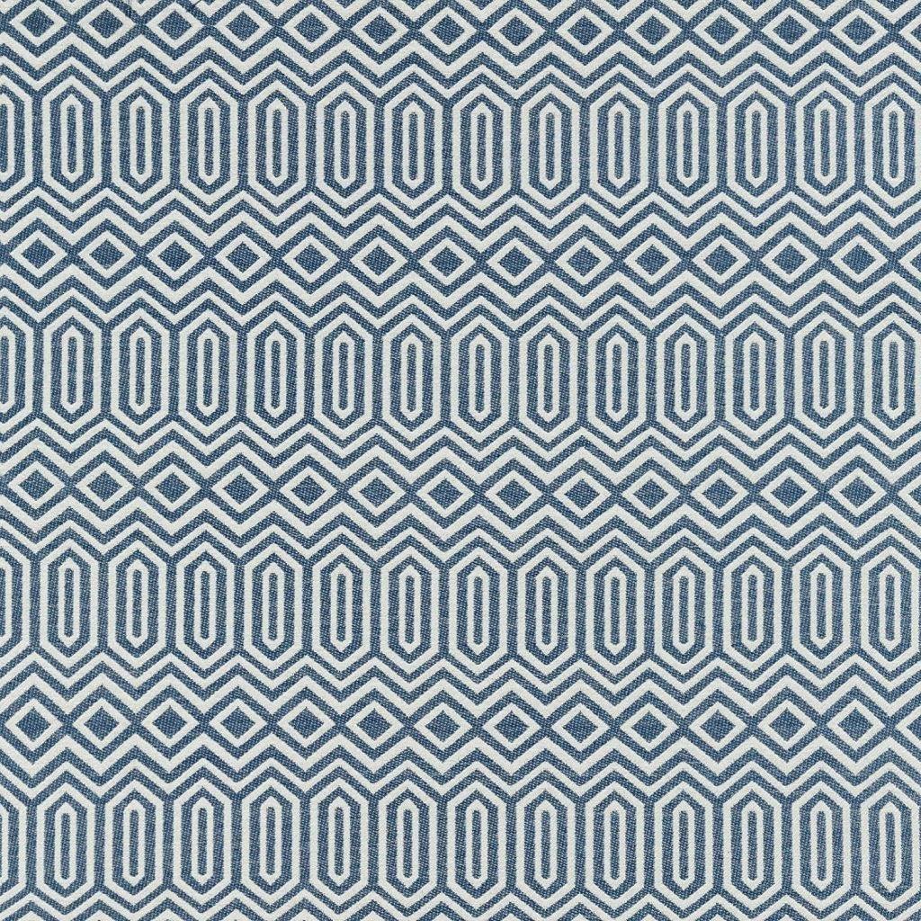 McAlister Textiles Colorado Geometric Navy Blue Fabric Fabrics 1 Metre 