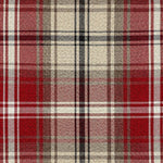 Load image into Gallery viewer, McAlister Textiles Angus Red + White Tartan Check Curtain Fabric Fabrics 1/2 Metre 
