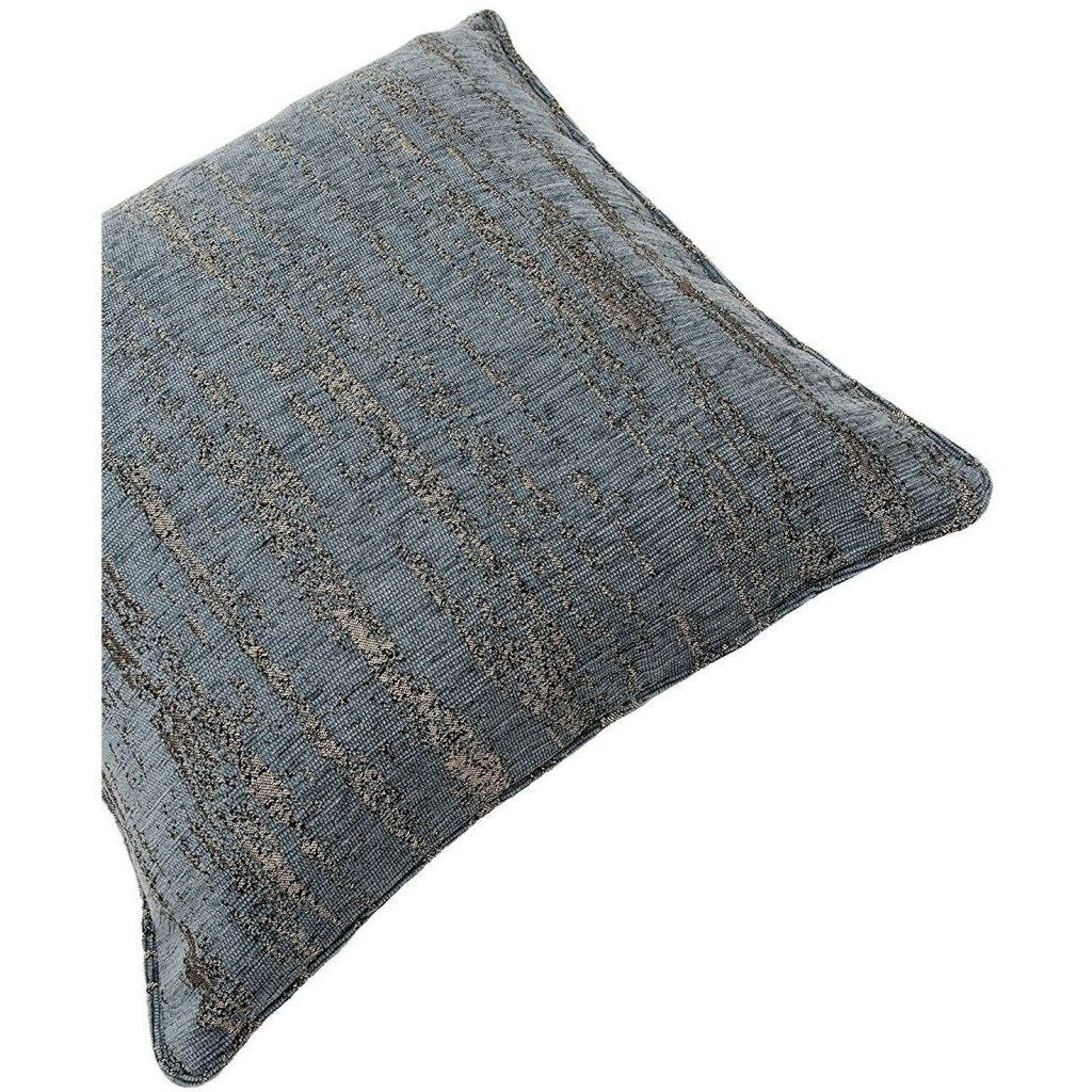 McAlister Textiles Textured Chenille Denim Blue Cushion Cushions and Covers 