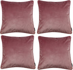 Load image into Gallery viewer, McAlister Textiles Matt Blush Pink Velvet 43cm x 43cm Cushion Sets Cushions and Covers Cushion Covers Set of 4 
