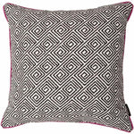 Load image into Gallery viewer, McAlister Textiles Acapulco Black + White Abstract Cushion Cushions and Covers Polyester Filler 43cm x 43cm 
