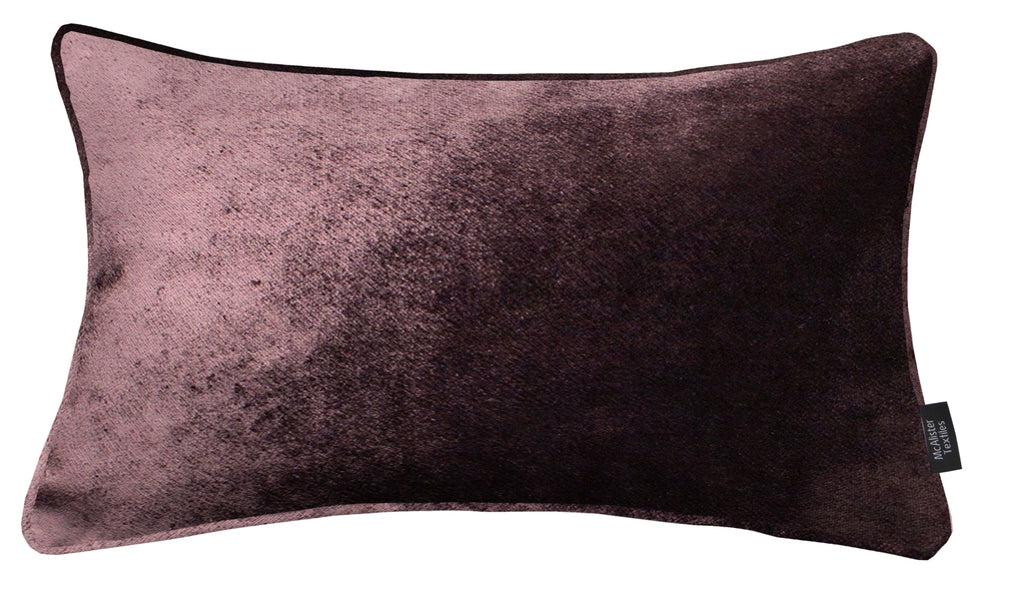 McAlister Textiles Aubergine Purple Crushed Velvet Cushions Cushions and Covers Cover Only 50cm x 30cm 