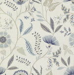 Load image into Gallery viewer, McAlister Textiles Florence Powder Blue Floral Printed Fabric Fabrics 1/2 Metre 
