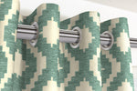 Load image into Gallery viewer, McAlister Textiles Arizona Geometric Duck Egg Blue Curtains Tailored Curtains 
