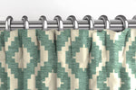 Load image into Gallery viewer, McAlister Textiles Arizona Geometric Duck Egg Blue Curtains Tailored Curtains 
