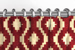 Load image into Gallery viewer, McAlister Textiles Arizona Geometric Red Curtains Tailored Curtains 
