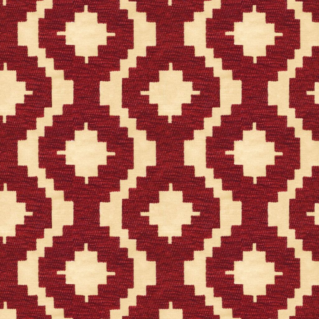 McAlister Textiles Arizona Geometric Red Roman Blind Roman Blinds 