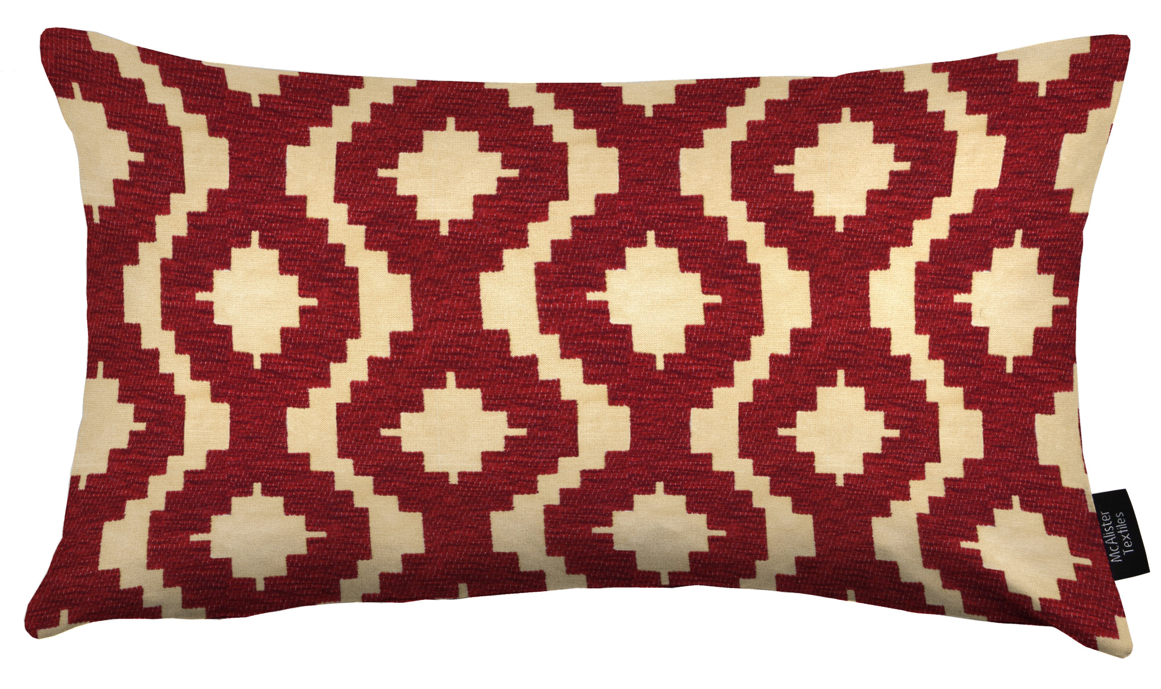 McAlister Textiles Arizona Geometric Red Cushion Cushions and Covers Cover Only 50cm x 30cm 