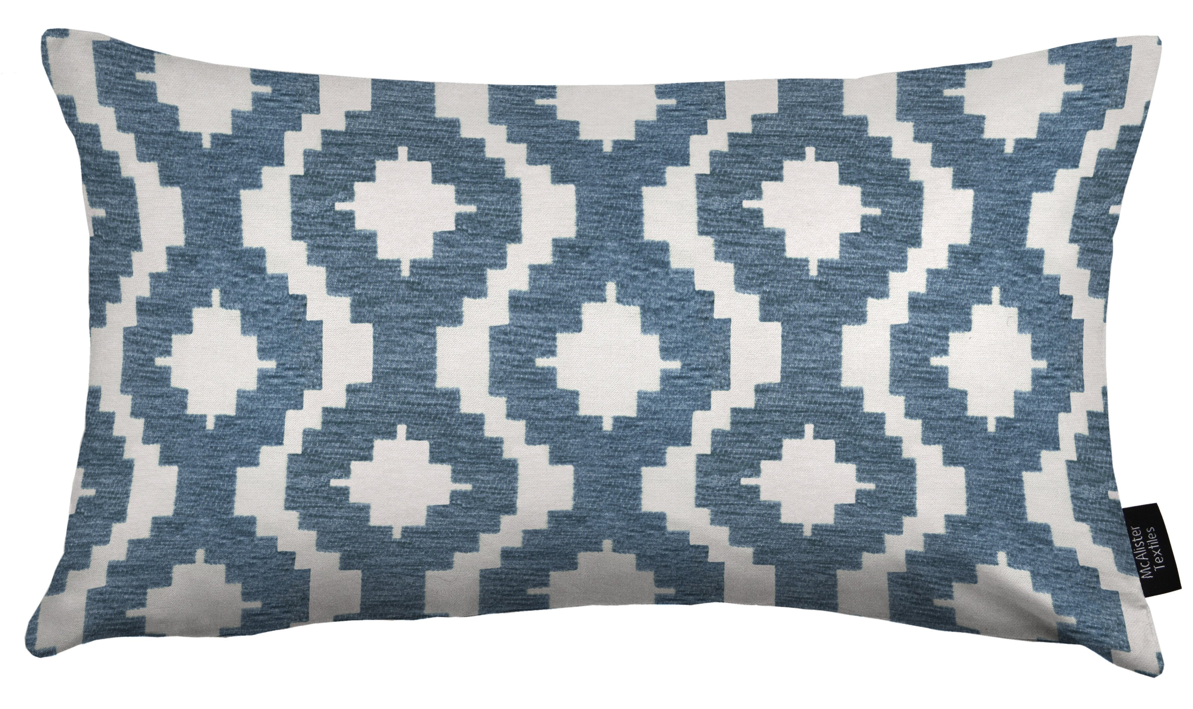 McAlister Textiles Arizona Geometric Wedgewood Blue Cushion Cushions and Covers Cover Only 50cm x 30cm 