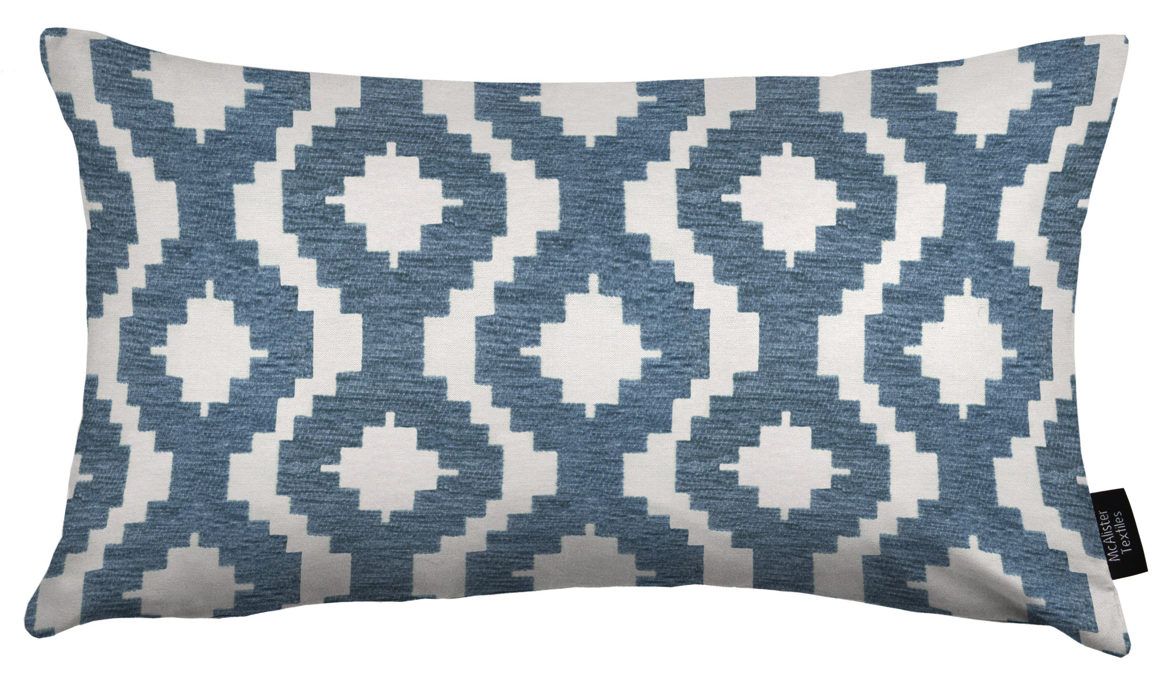 McAlister Textiles Arizona Geometric Wedgewood Blue Pillow Pillow Cover Only 50cm x 30cm 